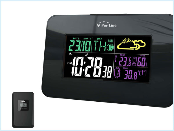 Stazione meteo wireless multifunzione con igrometro termometro e senso –  purlinebrand