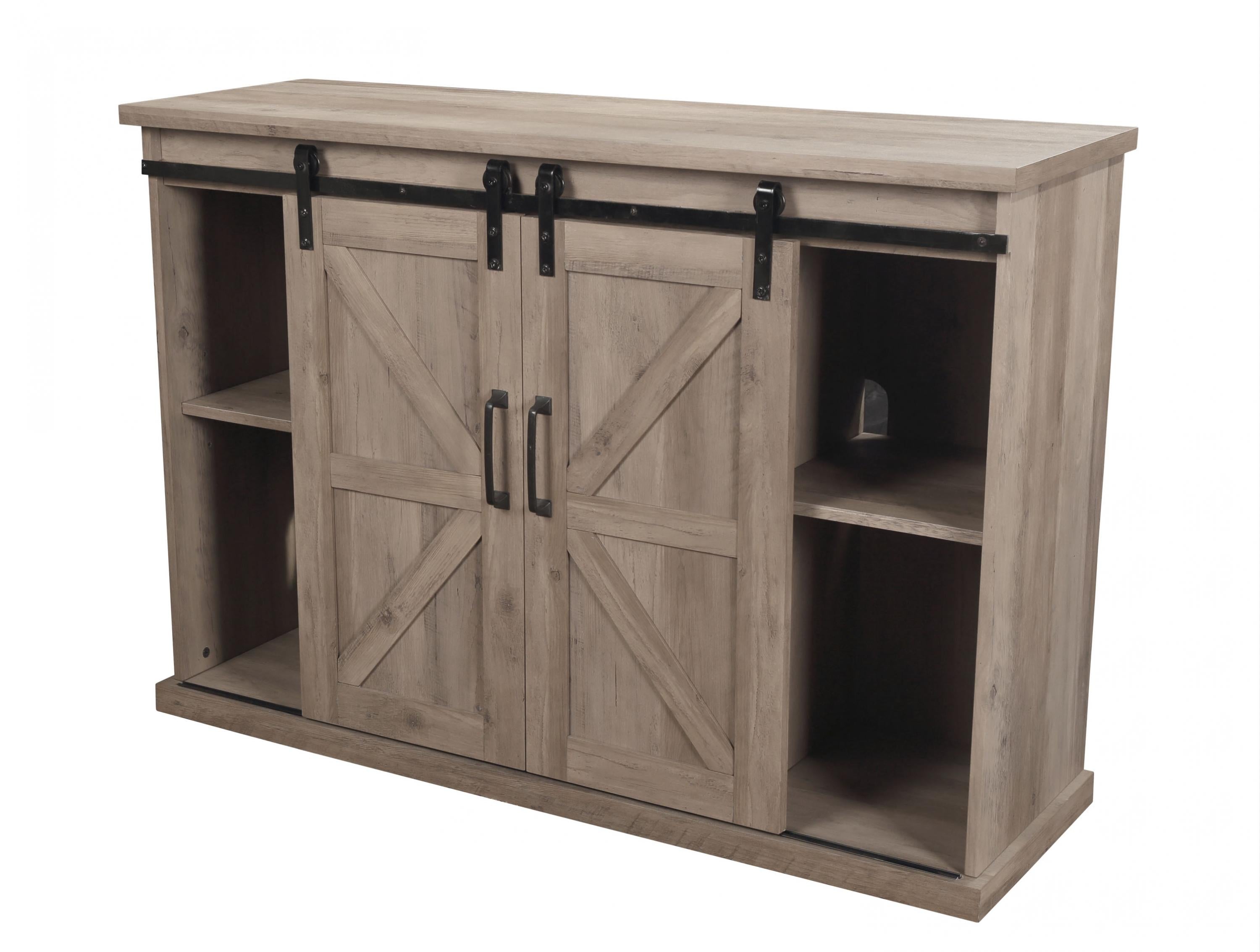 Credenza rustica con camino elettrico 2000W