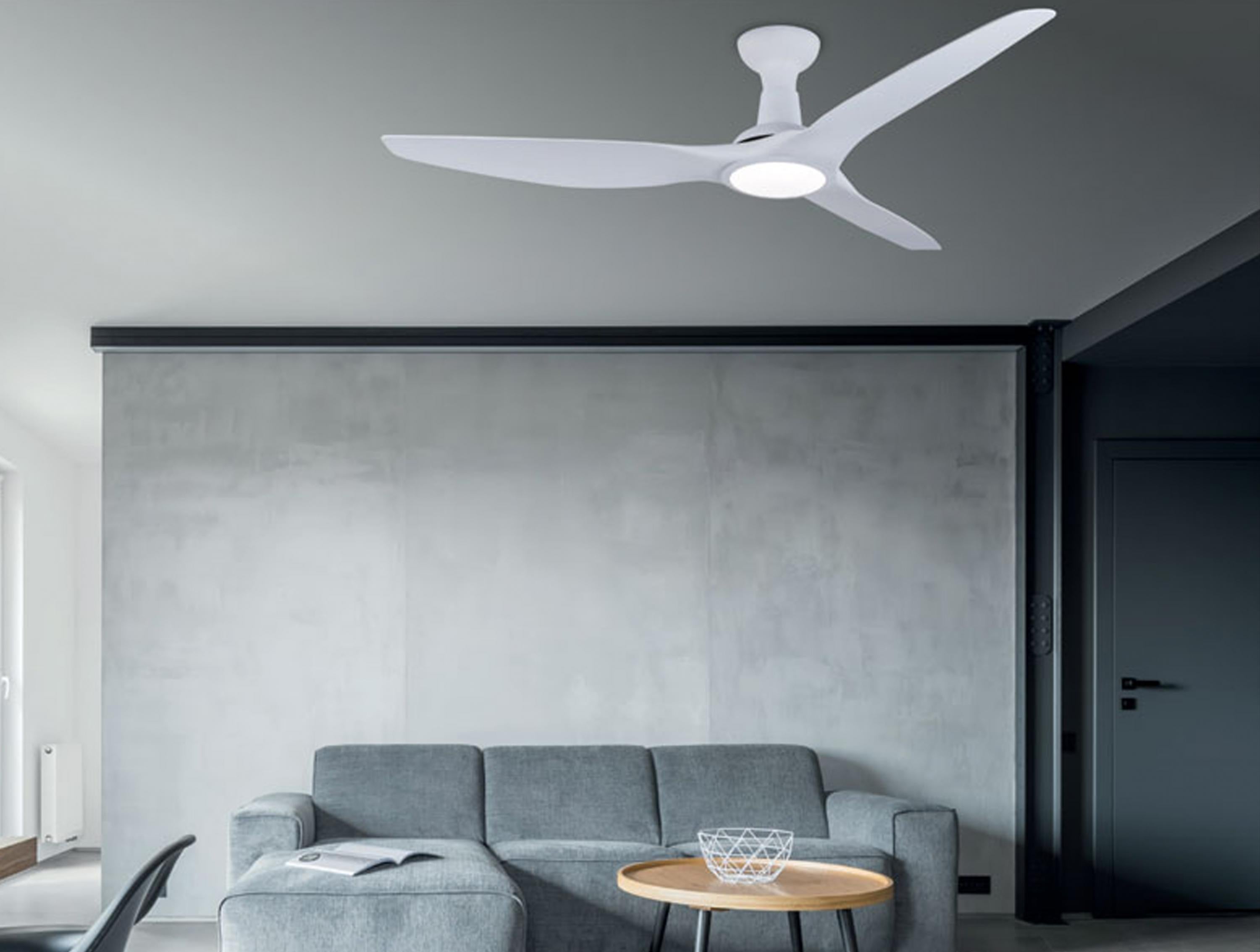 Ventilatore da soffitto ø132 cm con LED e Wifi Reversibile Hypersilence